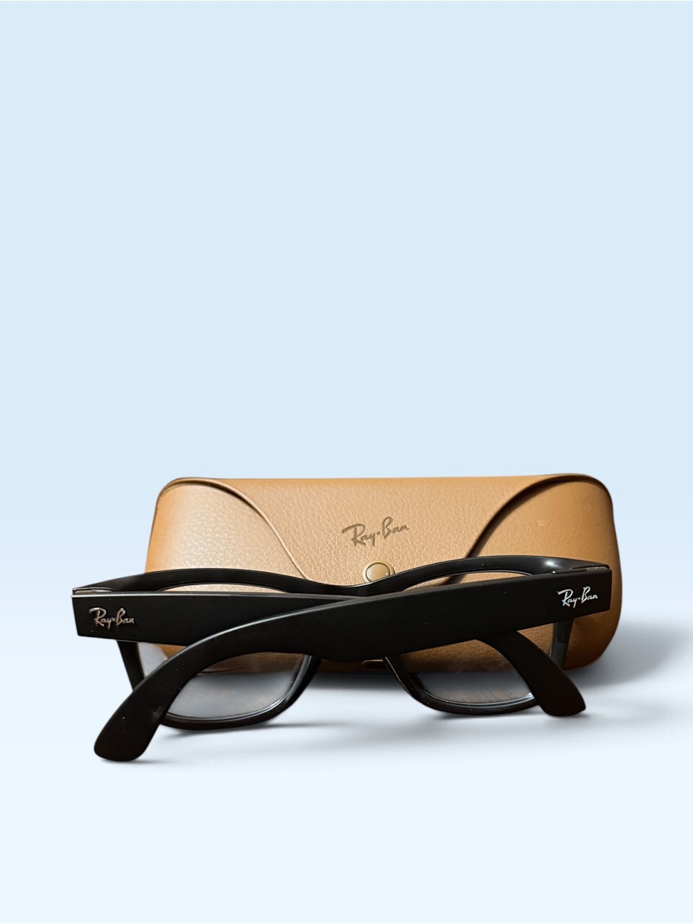 Ray-Ban Meta Wayfarer Gen 1 Matte Black Transitions Graphite Green Smart Glasses